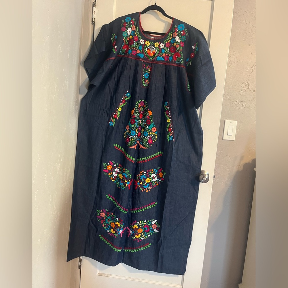 MEXICANA HANDMADE MAXI DRESS SIZE XL